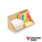 Kraft Memo Cube with Branding by Visions