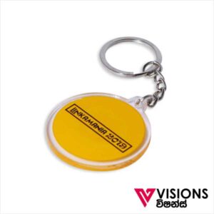 Visions Today offers Acrylic round Key Tag Printing in Colombo, Sri Lanka. We print wide range of acrylic plastic keytags for corporate gifting.