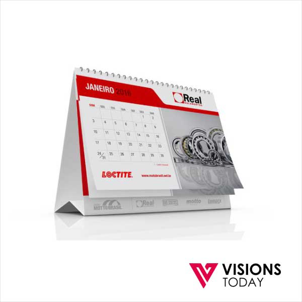 Visions Today offers tent calendar printing in Colombo, Sri Lanka. Tent calendars can keep on table desktops and visible your brand easy.