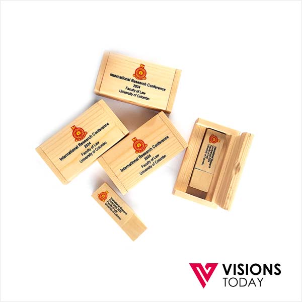 Visions Today offers customized wooden USB memory printing in Colombo, Sri Lanka. We provide wide range of custom wooden USB memory with printing or engraving