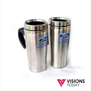 Visions offers customized stainless Steel Travel Mugs Printing in Colombo, Sri Lanka. We print wide range of travel mugs with corporate branding