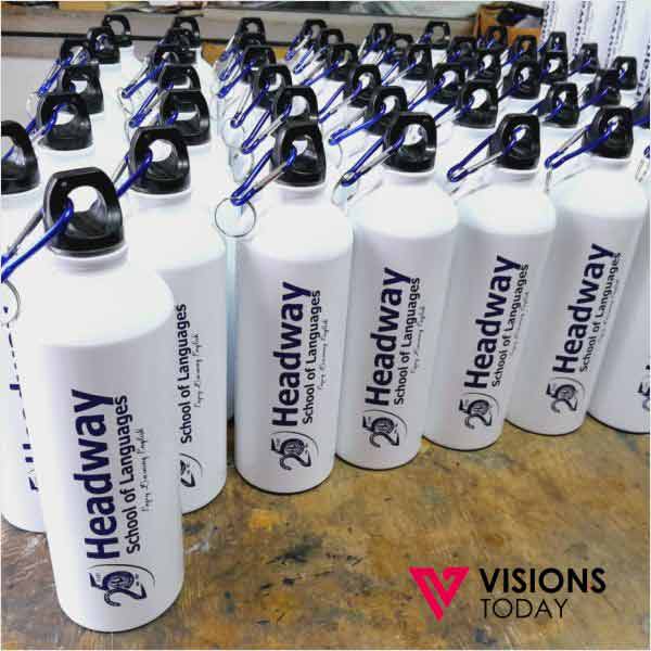 Visions Today offers Color Water Bottle Printing in Colombo, Sri Lanka. We print water bottles with any color logo or design for corporate gifts