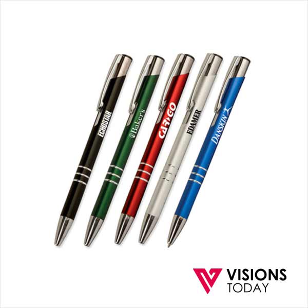Visions Today offers customized metal coated pen printing in Colombo, Sri Lanka. We have wide range of pens to select from for your corporate gifting requirement. Metal coated pens are very attractive