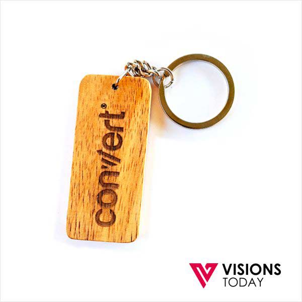 Visions Today offers engraved wooden key tag in Colombo, Sri Lanka. Wooden key tags are highly durable and Eco friendly as a promotional gift.