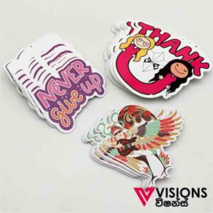 Visions Today offers notebook stickers printing in Colombo, Sri Lanka
