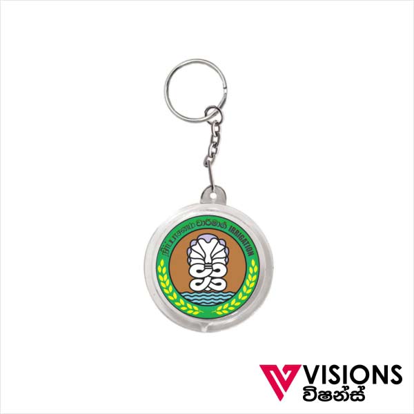 Acrylic Round Key Tag Printing in Sri Lanka ‣ Visions