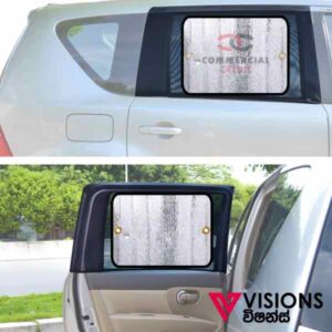 Visions Graphics offers Vehicle Side Sunshades - Foil Printing in Colombo, Sri Lanka.