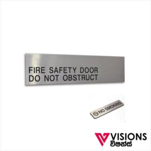 Visions Graphics offers Stainless Steel Signs Printing in Colombo, Sri Lanka.