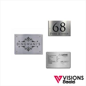Visions Graphics offers Engraved Name Signs in Colombo, Sri Lanka.