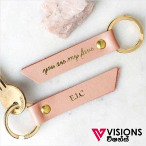Visions Today offers customized leather key tag with printing in Colombo, Sri Lanka