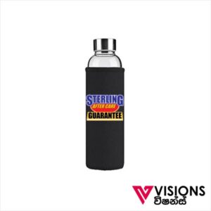 Visions Today offers Glass Water Bottle with Pouch Printing in Colombo, Sri Lanka.