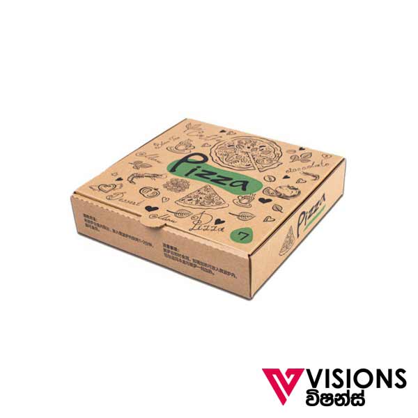 Pizza Boxes Printing in Sri Lanka 9 Inch ‣ Visions