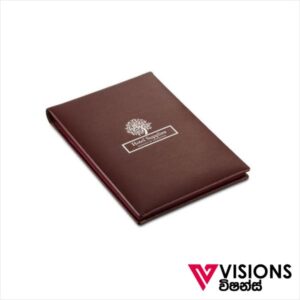 Visions Graphics offers Leather Menu Folder Printing in Colombo, Sri Lanka.