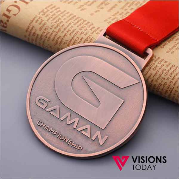 Visions Today supplies metal award medals printing in Colombo, Sri Lanka. We offer premium quality metal medals with high quality engraving and printing