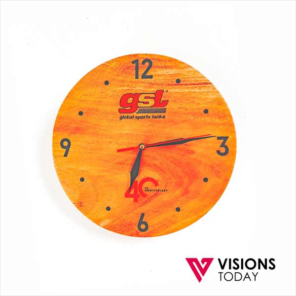 Visions Today offers customized wooden wall Clocks in Sri Lanka. We are one of the leading customized wooden wall clocks manufacturers since 2003