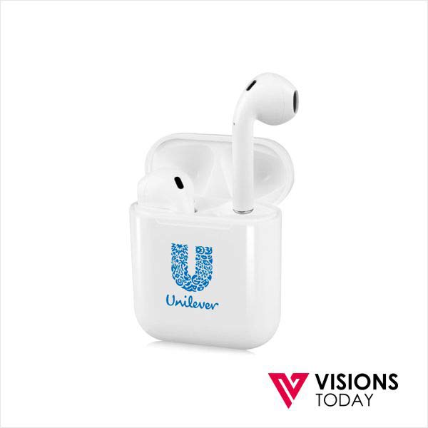 Visions Today offers customized earphones printing in Colombo, Sri Lanka. We print Bluetooth earphones with your branding for corporate gifting.