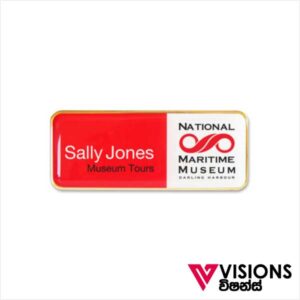 Visions Today offers customized metal name badge in Sri Lanka and Maldives