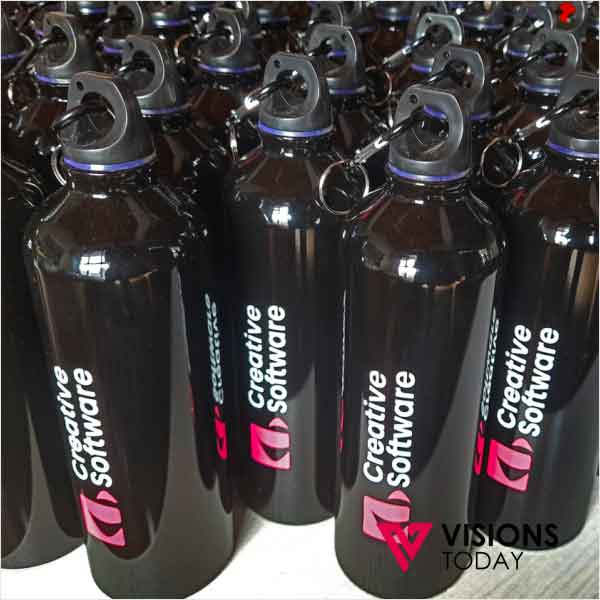 Visions Today offers Black Aluminum Water Bottle Printing in Sri Lanka. We print wide range of Black Aluminum water bottles for corporate gifting