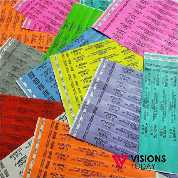 Visions Today offers customized paper wristbands printing in Sri Lanka. We are one of the leading paper security wristbands printer, manufacturer and suppliers.