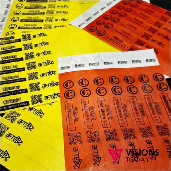 Visions Today offers customized paper wristbands printing in Sri Lanka. We are one of the leading paper security wristbands printer, manufacturer and suppliers.