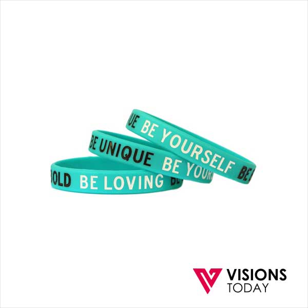 Visions Today offers customized debossed silicone wristbands in Colombo, Sri Lanka. We are one of the leading silicone rubber wristbands manufactures and suppliers since 2006. We provides wide range of wristbands with many designs and variations.