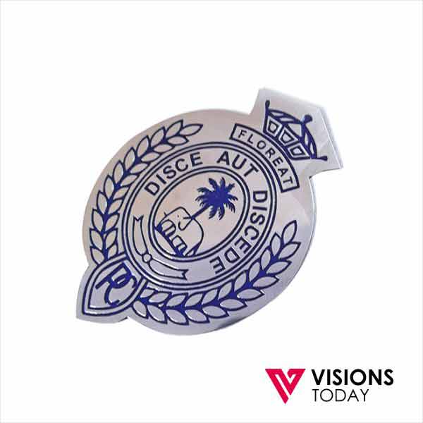 Visions Today offers Customized School Car Badges in Sri Lanka. We provides metal school car badges manufacturing using engraving and direct prints