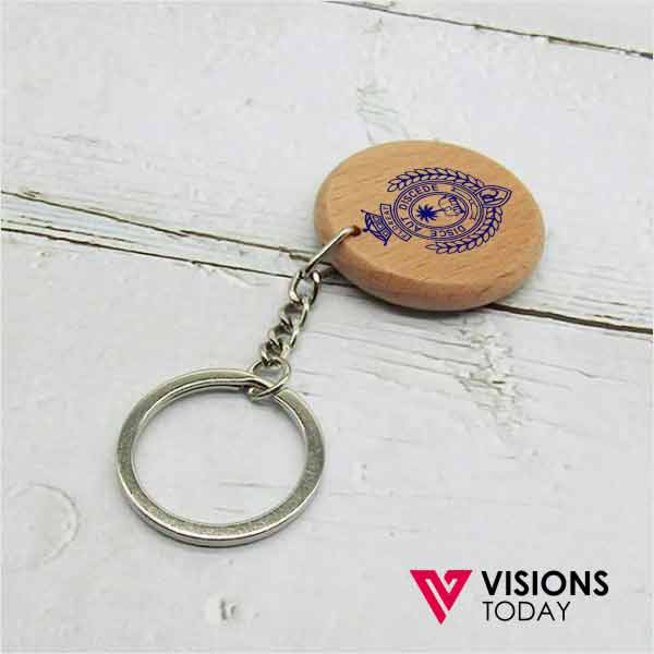 Visions Today offers custom round wooden key tag in Colombo, Sri Lanka. We have wide range of key tags manufactured from wood for corporate gifting. Wooden key tags are very durable and Eco friendly