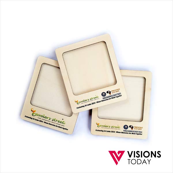 Visions Today provides customized mini wooden photo frame in Sri Lanka. We manufacture wide range of wooden picture frames for corporate gifting.