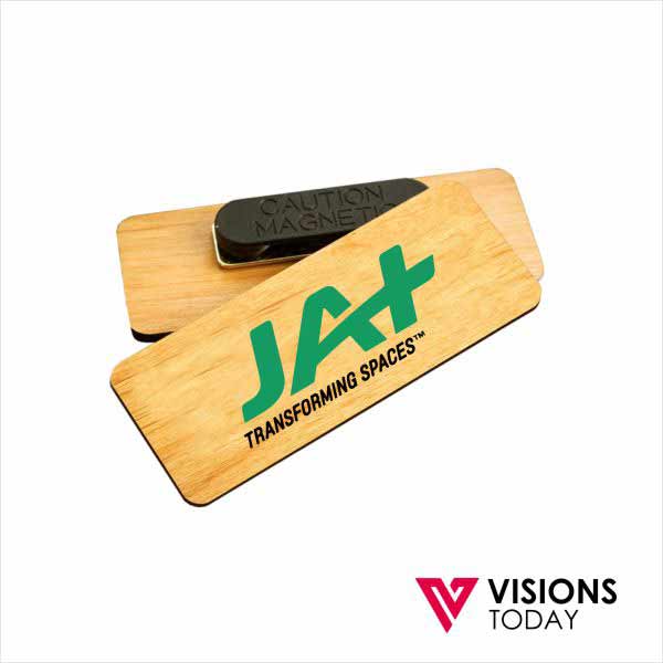Visions Today offers Customized wooden name tags printing in Sri Lanka. We are one of the leading Eco friendly wooden name badges manufacturers since 2006.