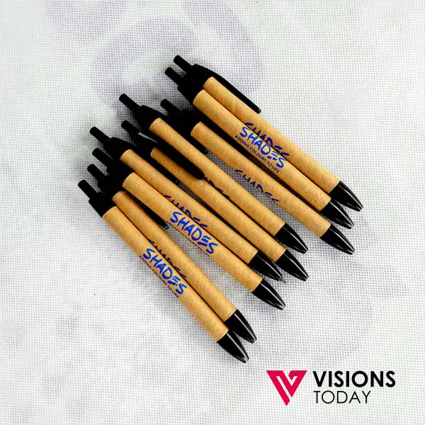 Visions Today offers Customized Eco Friendly Paper Pens in Sri Lanka. We have wide range of Eco friendly pens manufactured using recycled papers.