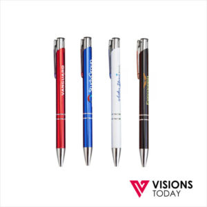 Visions Today offers customized metal coated pen printing in Sri Lanka. We provide wide range of promotional pens with branding possibilities.