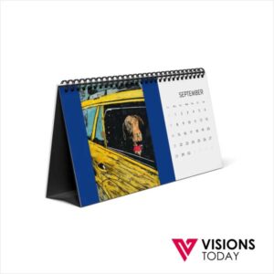 Visions Today offers custom desktop calendar printing in Colombo, Sri Lanka. We can print any design on desktop calendars. These are very easy to use and cost also very low. You can use table desktop calendar to promote your brand with any type of people.