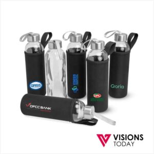 Visions Today offers custom glass bottles with pouch printing in Colombo, Sri Lanka. We use many printing technologies to brand glass water bottles and pouches.