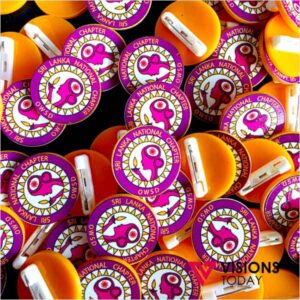 Visions Today offers customized plastic badges printing in Sri Lanka. We print range of plastic pin on badges in many sizes to suite your branding requirements